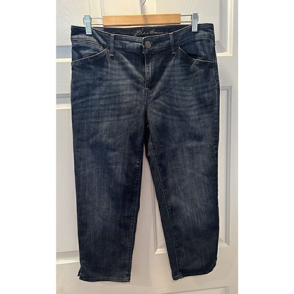 Eddie Bauer Womens Curvy Capri Mid Rise Pants Size 10